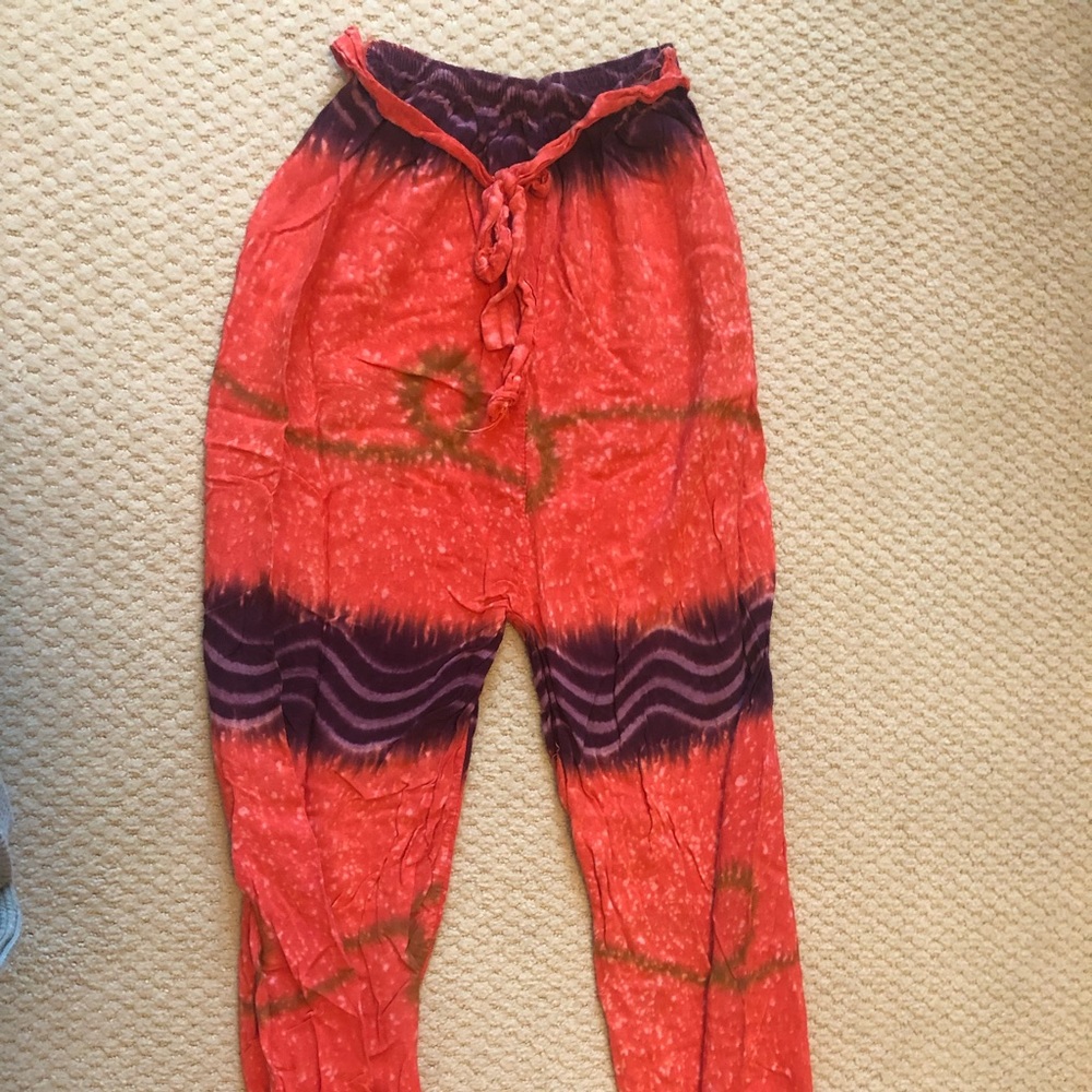 Tie Dye Flowy Baggy Pants from Bali